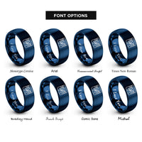 font options for inside engraving on blue grand canyon rim rings