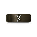 tungsten carbide ring her – gunmetal & blue tungsten photon wedding band