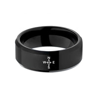 black tungsten rings him – black tungsten direction arrow wedding band