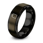 gunmetal & black tungsten clipboard ring