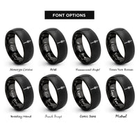 font options for inside engraving on black gungnir spear mark rings