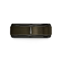 black tungsten ring her – gunmetal & black tungsten screwdriver phillips wedding band