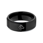 black tungsten rings female – black tungsten hyena wedding band