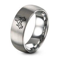 GUNMETAL BLACK Tungsten Carbide Rings for Men – gray tungsten jet formation ring