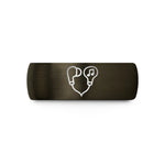 comfort fit tungsten ring – gunmetal & black tungsten in ear monitors wedding band