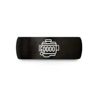 gunmetal tungsten ring female – black tungsten inline 6 engine wedding band