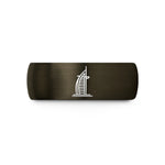 cool presents for men – gunmetal & blue tungsten burj al arab wedding band