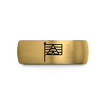 unique presents for guys – gold & grey tungsten straight ally flag wedding band