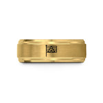 tungsten rings for men – gold tungsten straight ally flag wedding band