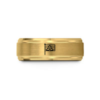 tungsten rings for men – gold tungsten straight ally flag wedding band