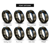 font options for inside engraving on gunmetal & blue halide x rings
