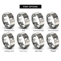 font options for inside engraving on grey halo rings