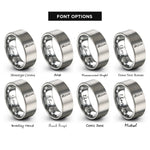 font options for inside engraving on gray handstand push up rings
