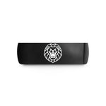 cool ring ideas him – black tungsten lion wedding band