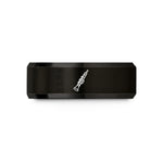 birthday present ideas wife – black tungsten oboe wedding band