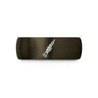 special presents for her – gunmetal & black tungsten oboe wedding band