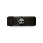 birthday presents for her – black tungsten roots circle wedding band