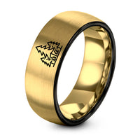 swatch color sample for Pine Forest Silhouette ring style 06