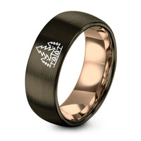 swatch color sample for Pine Forest Silhouette ring style 02