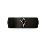 special presents for him – black & gold tungsten ignition coil wedding band