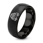 Happy Birthday Gift for Friend – black tungsten taco truck ring