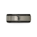 cool presents for adults – black & grey tungsten tenor saxophone wedding band