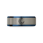 best presents for her – blue & grey tungsten milky way wedding band
