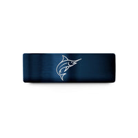presents for male friends – black & blue tungsten blue marlin wedding band