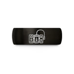 present ideas for him – black tungsten patch cable wedding band