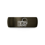 tungsten wedding ring him – gunmetal & black tungsten patch cable wedding band