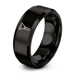 special birthday presents mom – black tungsten brass mouthpiece ring