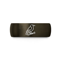 birthday rings for her – gunmetal & black tungsten raven branch wedding band