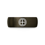 best present ideas her – gunmetal & black tungsten sun cross wedding band