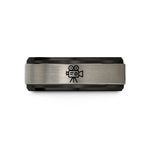 unique presents for her – black & silver tungsten cinema camera wedding band