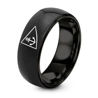 Happy Birthday Gifts for Girlfriend – black tungsten burgee triangle anchor ring