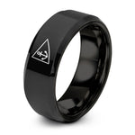 Happy Birthday Gifts for Girlfriend – black tungsten burgee triangle anchor ring