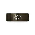 special present ideas her – gunmetal & black tungsten burgee triangle anchor wedding band