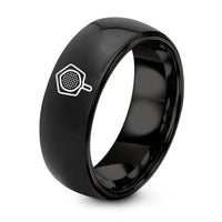 Happy Birthday Gifts for Him – black tungsten microphone view ring