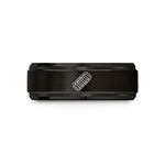 unique presents for him – black tungsten traction boards wedding band