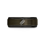 special presents for men – gunmetal & black tungsten traction boards wedding band