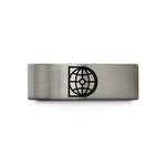 tungsten rings for him – blue & gray tungsten polar grid wedding band