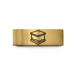 custom rings for him – gold tungsten s'more wedding band