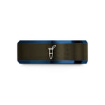 special presents for her – gunmetal & blue tungsten microcentrifuge tube wedding band