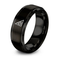 Happy Birthday Gifts for Mom – black tungsten speed square ring