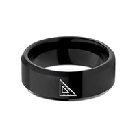 presents for mom birthday – black tungsten speed square wedding band