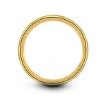 unique presents for her – sunflower engraving on gold & grey tungsten wedding band