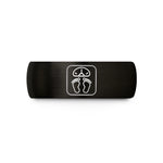 birthday presents for her – black tungsten baby feet wedding band