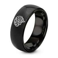 Happy Birthday Gifts for Women – black tungsten brain ring
