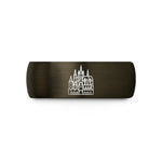 unique presents for her – gunmetal & black tungsten prague castle wedding band