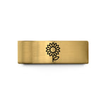 presents ideas for her – gold tungsten sunflower wedding band